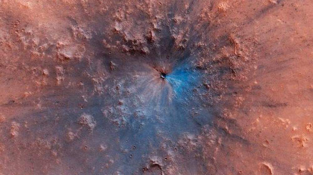 Krater auf dem Mars entdeckt
