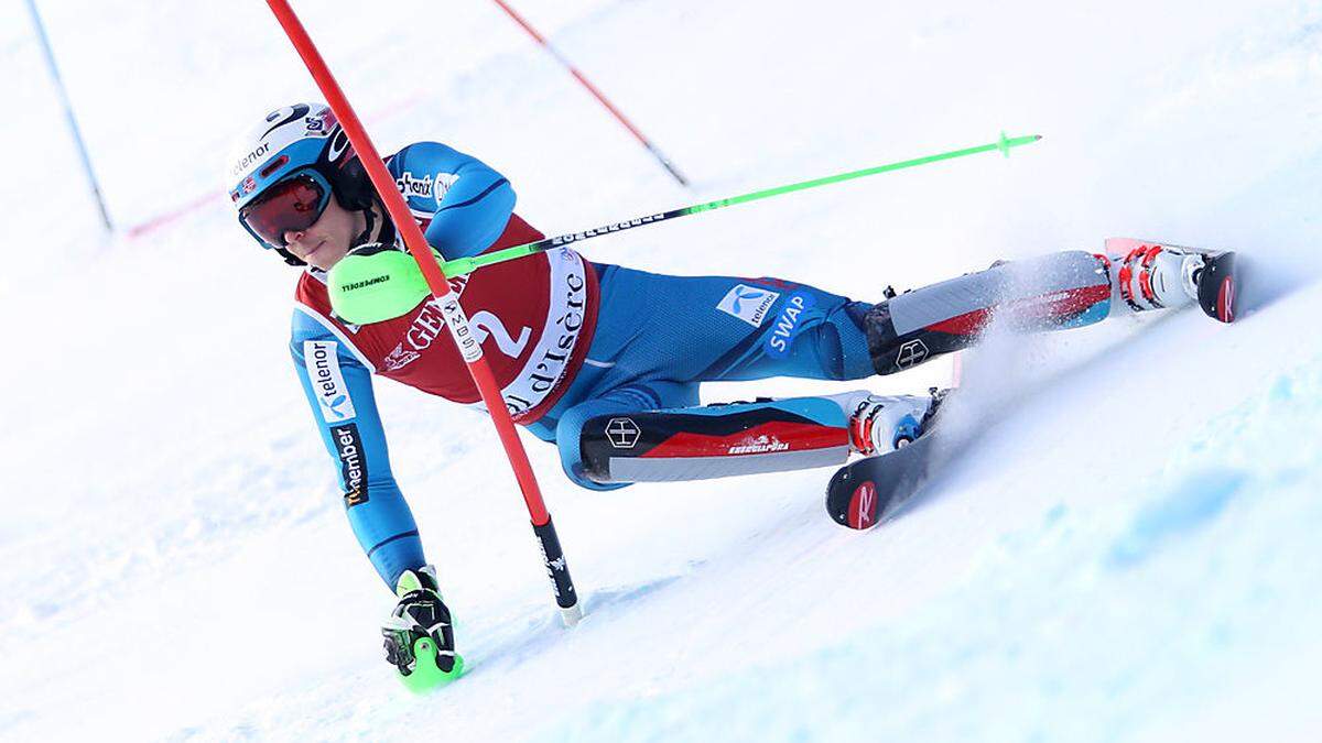 Henrik Kristoffersen zeigte in Lauf zwei einen Fabellauf