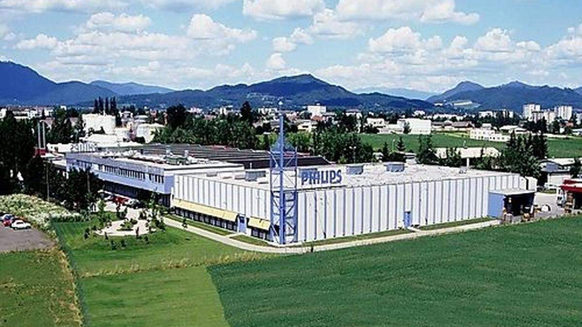 Das Philips-Werk in Klagenfurt (heute Versuni)