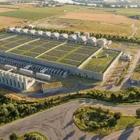So soll die erste Ausbaustufe des Google-Rechenzentrums in Kronstorf einmal aussehen