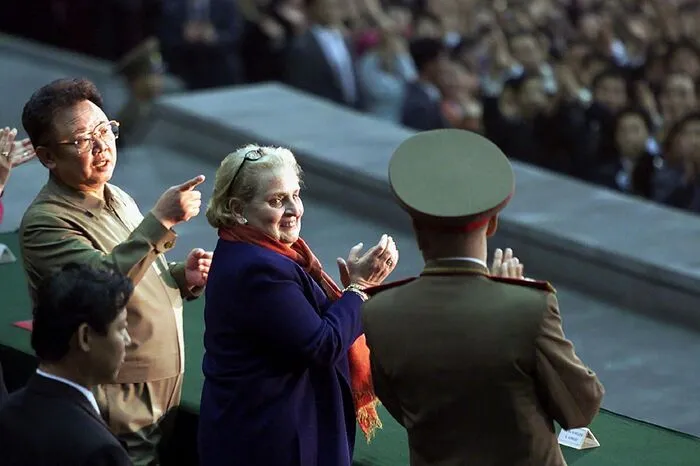 Madeleine Albright auf Besuch in Nordkorea...