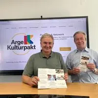 Ewald Ulrich und Karl Bauer, Sprecher der Arbeitsgemeinschaft (Arge) Kulturpakt Gleisdorf
