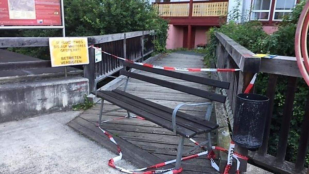 &quot;Reparaturarbeiten in der Schlucht sollen rasch beendet werden&quot;, sagt Bürgermeister Johann Schuster.