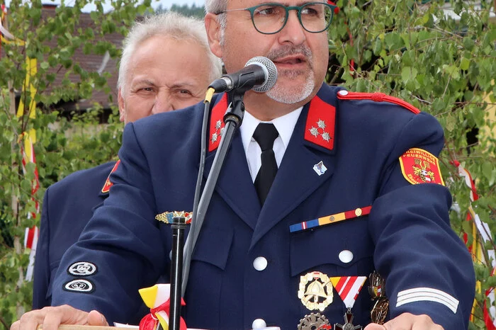 Grußworte gab es von Bürgermeister Christian Orasch (am Foto) und Landesbranddirektor-Stvr. Dietmar Hirm. 