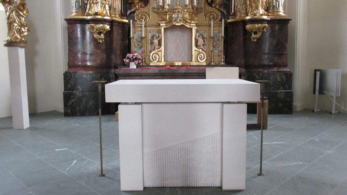 Der neue Altar wird am Sonntag geweiht