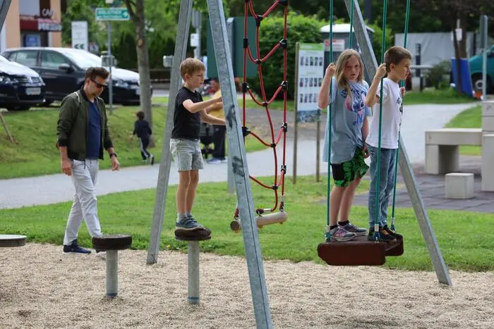Der gesamte Motorikpark, das Bundesschulzentrum, das Tabormuseum, die Stadtbibliothek und bei der Stadtführung die Innenstadt waren bei diesem Spielefest eingebunden.