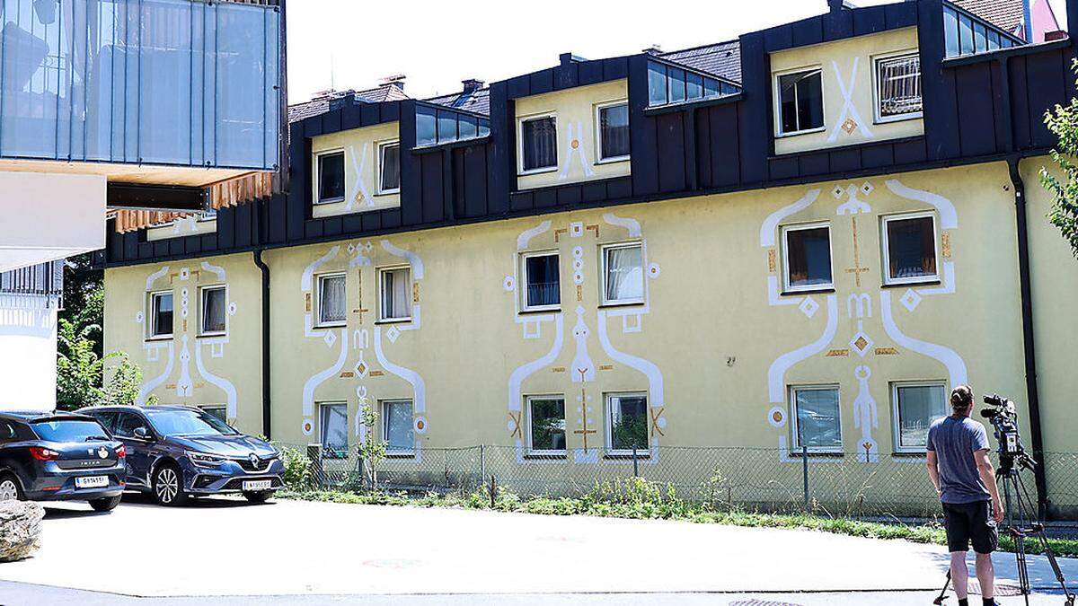 Spurensicherer am Tatort in Graz-Geidorf