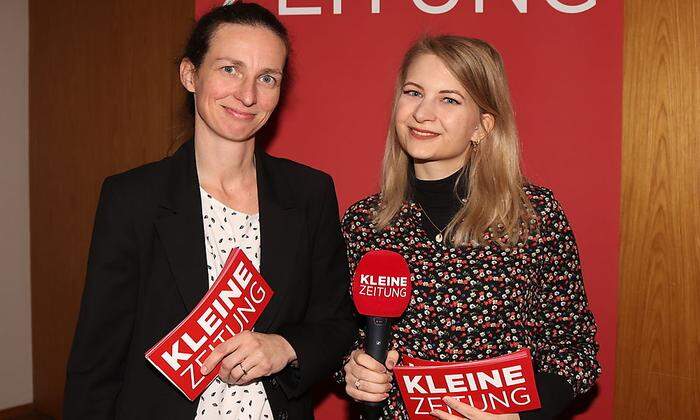 Die Redakteurinnen Heike Krusch und Simone Rendl moderierten die Diskussion