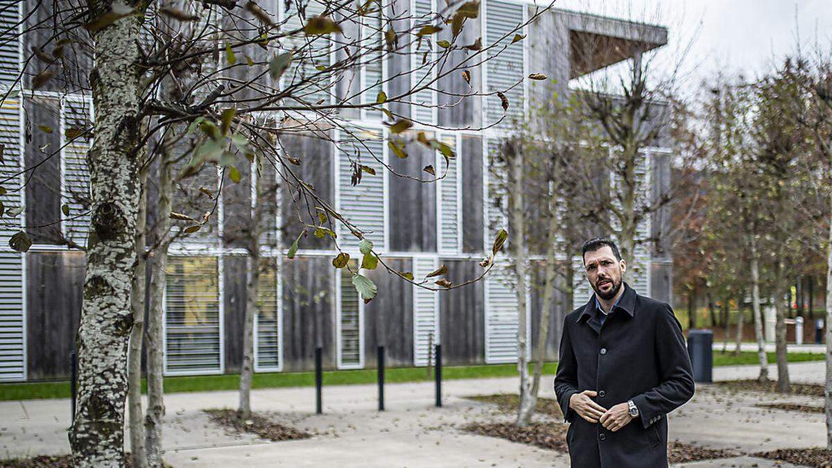 Hex-Geschäftsführer Philipp Hungerländer im Klagenfurter Lakeside-Park