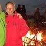 Flammender Appell für die Umwelt: Sepp Götz und Gerhard Leeb (rechts) veranstalten ein letztes Alpenfeuer auf dem Dobratsch