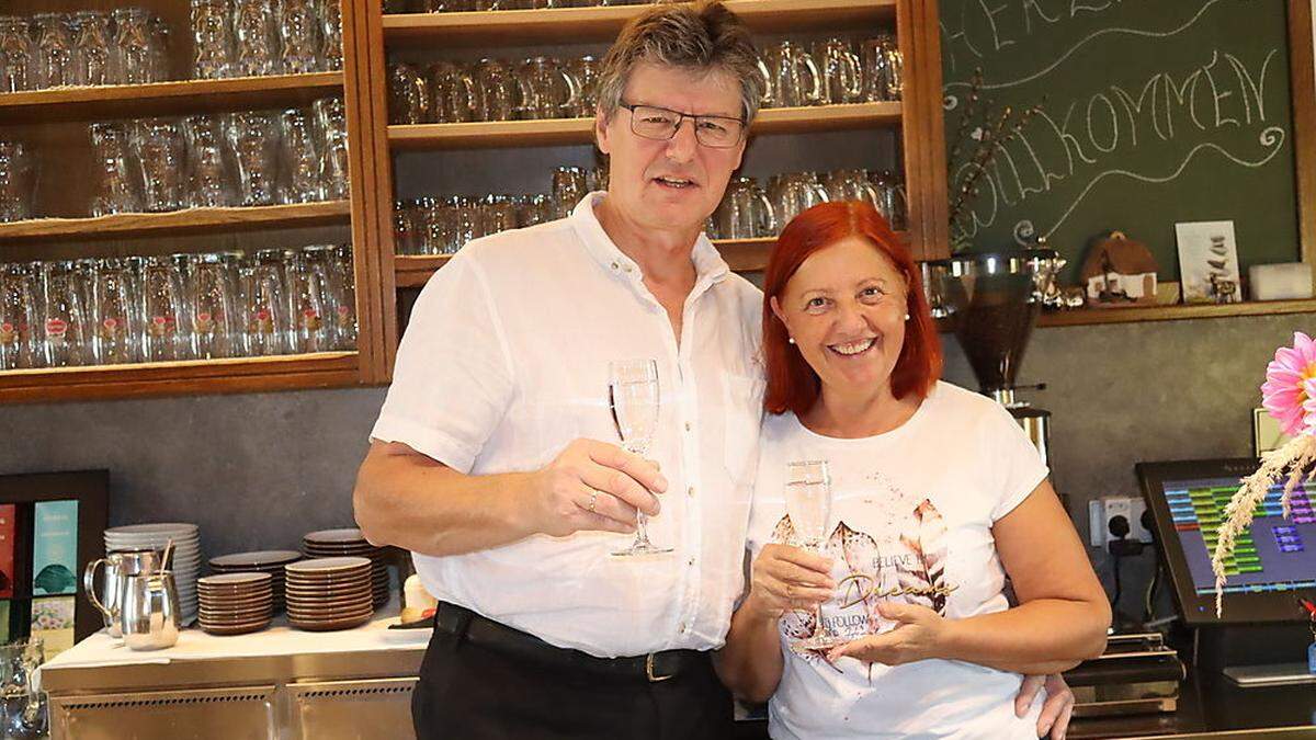 Quereinsteiger in der Gastronomie: Erwin und Ursula Schneider erwarben das Gasthaus Silberberg vor genau fünf Jahren