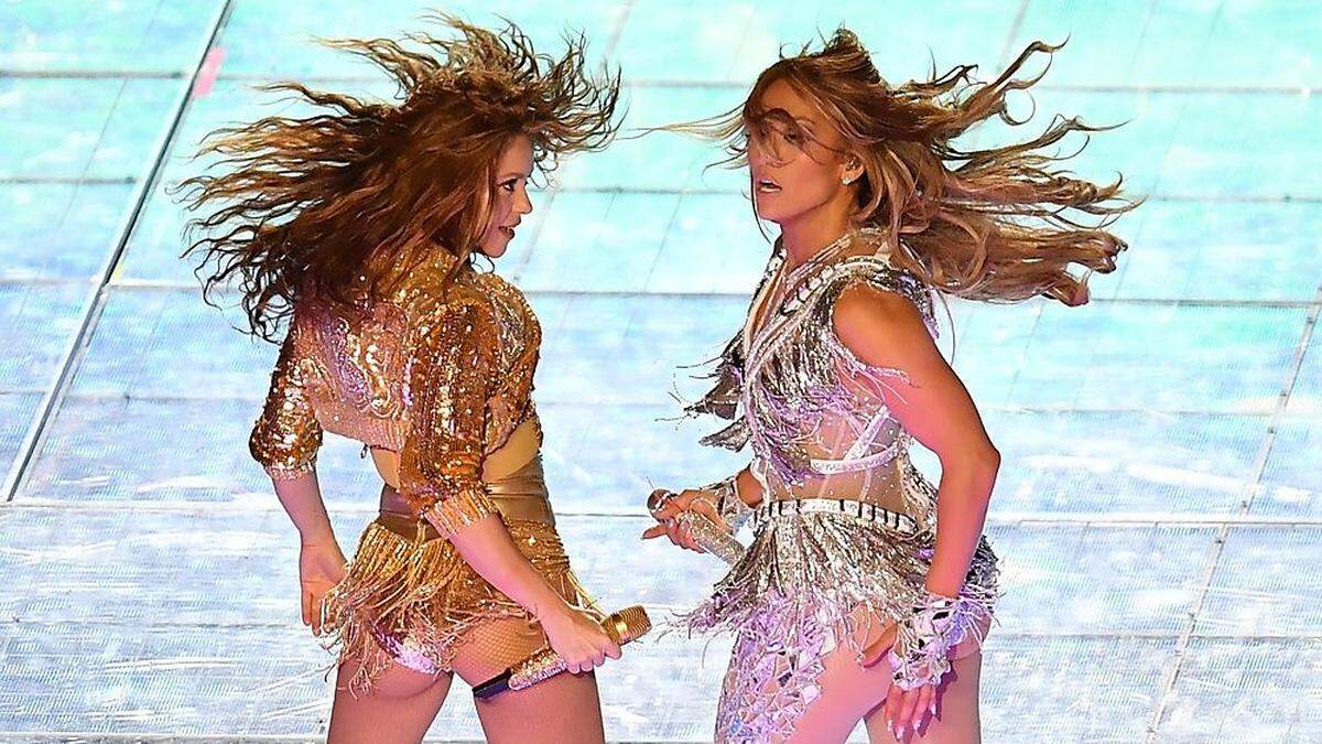 Shakira und Jennifer Lopez waren in der Pause der Blickfang