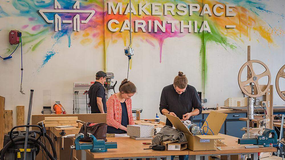 Im Makerspace Carinthia gibt es unter anderem einen Maschinenpark, in dem getestet und gebaut werden kann
