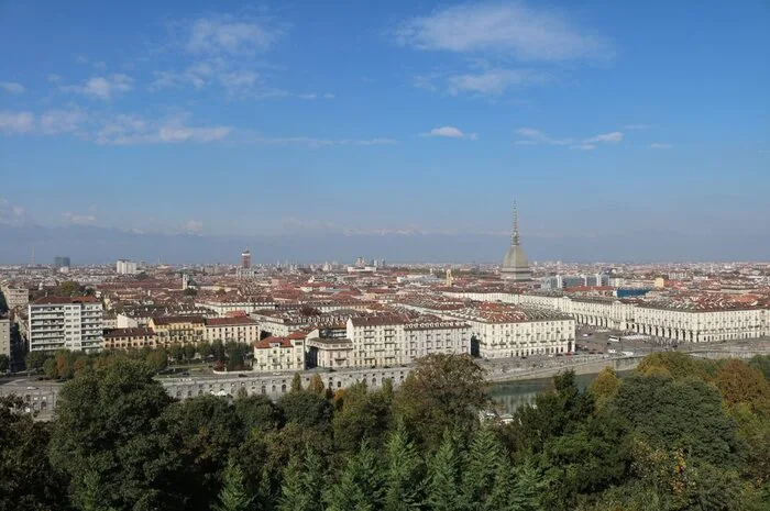 Blick auf Turin.