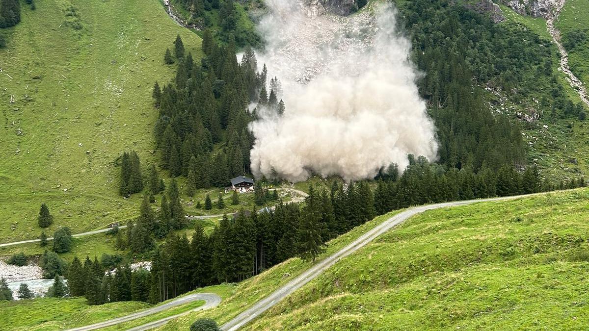 Ein Felssturz ging nahe der Stockeralm in Salzburg nieder