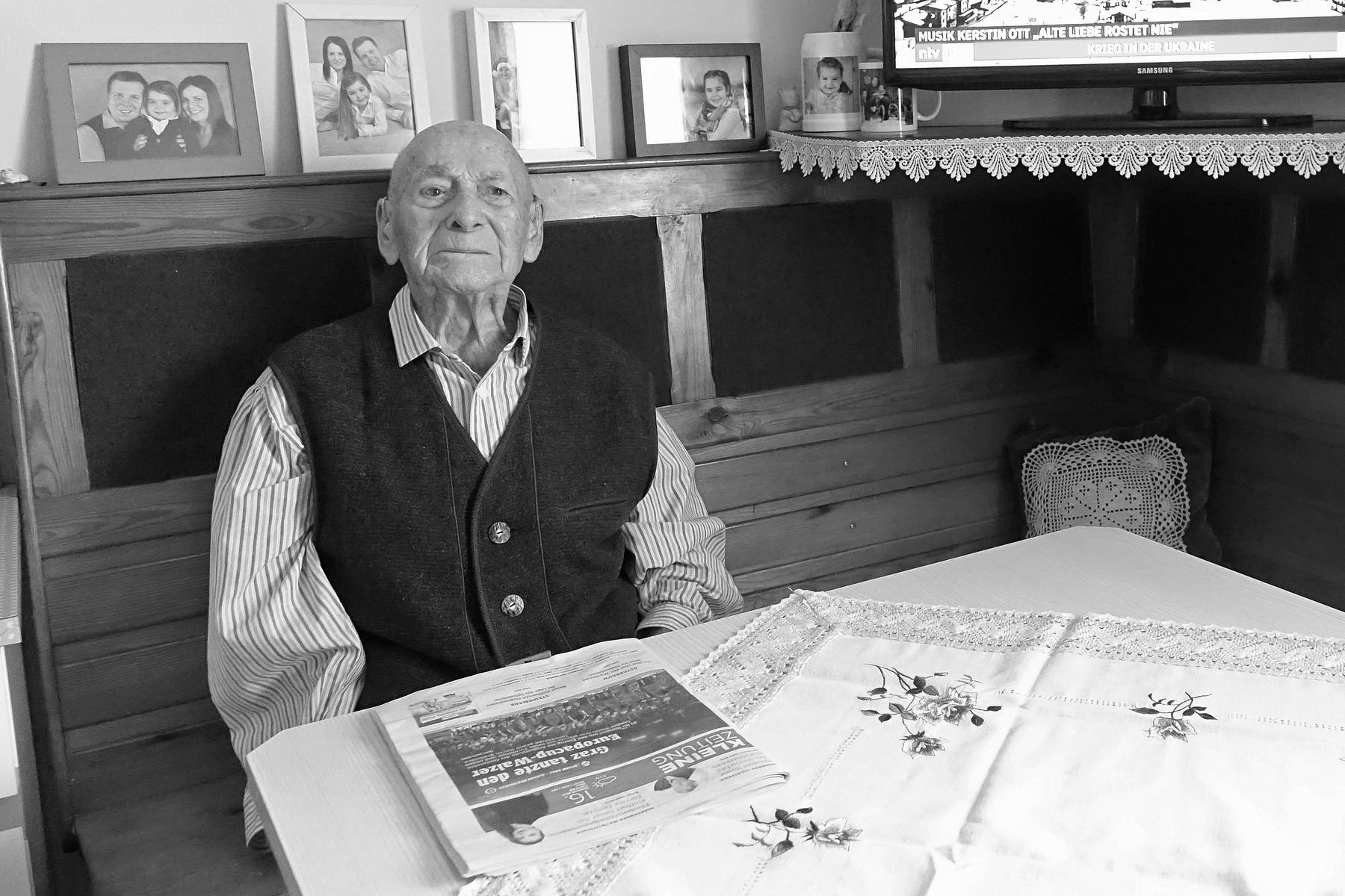 Nachruf: Mit 100 Jahren: Der weststeirische Postler Josef Maier ist verstorben
