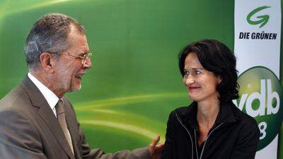 Grünen-Chefin Eva Glawischnig mit Alexander van der Bellen 