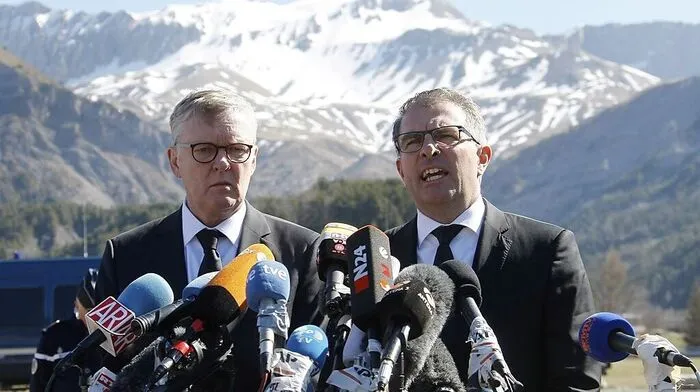 Germanwings-Chef Thomas Winkelmann und Lufthansa-Chef Carsten Spohr