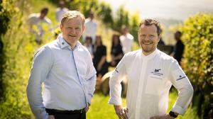 Christian Zach und Gerhard Fuchs sind die beiden Betreiber der „Weinbank“