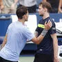Nach dem Match gratulierte Alexander Bublik Sieger Dominic Thiem, davor ging es weniger freundlich zur Sache