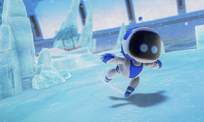 AstroBot: Eis unter den Fingern – das Spiel ist eine Controller-Demo und beim Kauf dabei