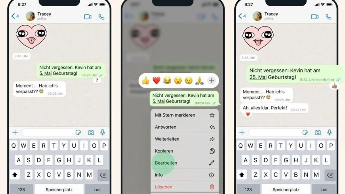 WhatsApp bekommt eine "Bearbeiten"-Funktion