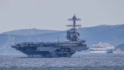 USS Gerald R. Ford hat am Donnerstag Split nach fünf Tagen verlassen. 