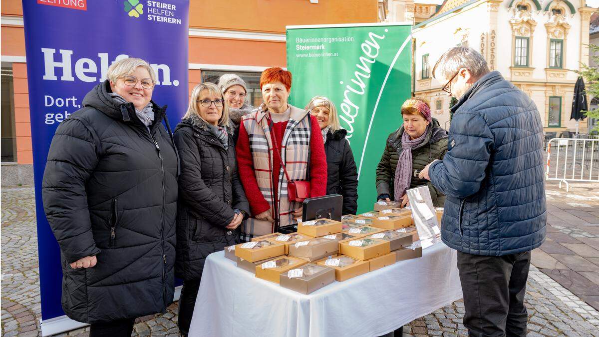 In Hartberg war der Verkauf ein voller Erfolg