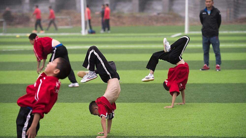 Chinas Fußballnachwuchs beim Training 