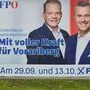 Bitschi und Hofer auf dem FP-Plakat