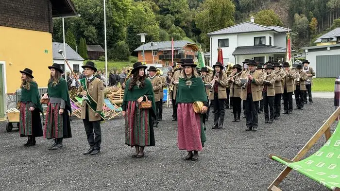 Der Musikverein Kalwang sorgte für den Begrüßungsmarsch der Steirischen Roas in der Liesingtaler Marktgemeinde