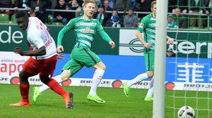Da ist es geschehen: Florian Kainz trifft erstmals in der Deutschen Bundesliga