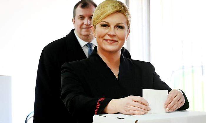 In der Stichwahl laut Exit-Polls nur Zweite: Kolinda Grabar-Kitarovic (HDZ)