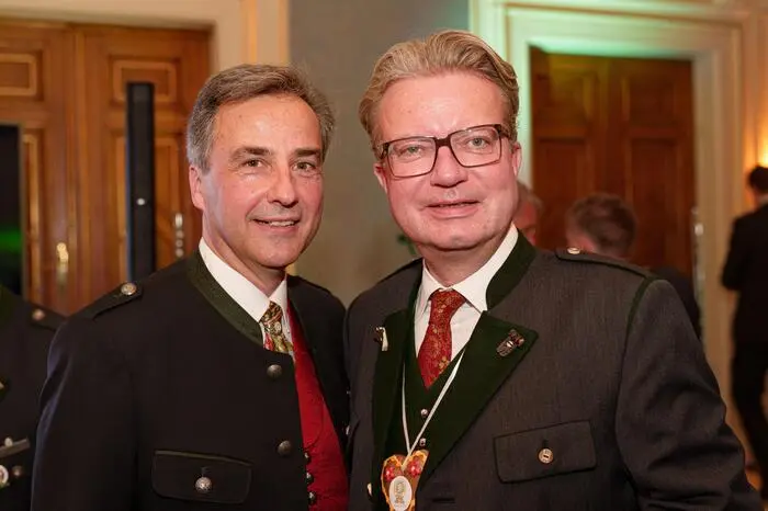 Der ehemalige Grazer Bürgermeister und Stadtbauer Siegfried Nagl gemeinsam mit Landeshauptmann Christopher Drexler