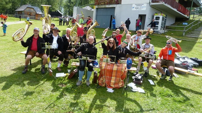 Die Musikanten sorgten für gute Stimmung auf der Aflenzer Bürgeralm.