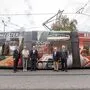 Präsentierten die neue Rindt-Straßenbahn: Siegfried Nagl, Natascha Rindt, Helmut Marko, Uwe Eisleben, Hermann Schützenhöfer