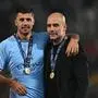 Torschütze Rodri und Pep Guardiola