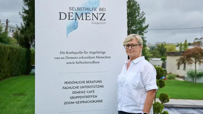 Astrid Brencic, die neue Obfrau der Selbsthilfegruppe Demenz in Klagenfurt. Der heutige Weltalzheimertag macht auf die Krankheit aufmerksam