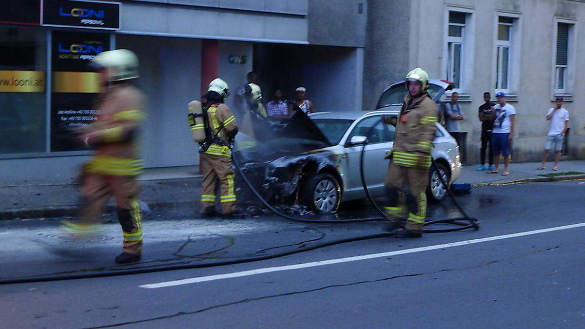 Feuerwehreinsatz in Graz-Gries