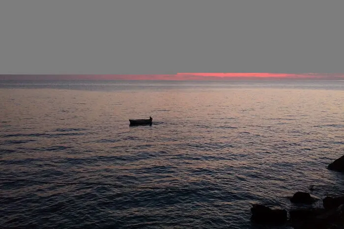 Vom alten Hafen in Porec geht es auf Isabella Island, wo man solch romantische Abendstimmungen erleben kann.