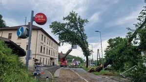 Unwetterschäden beim Bahnhof Spielfeld