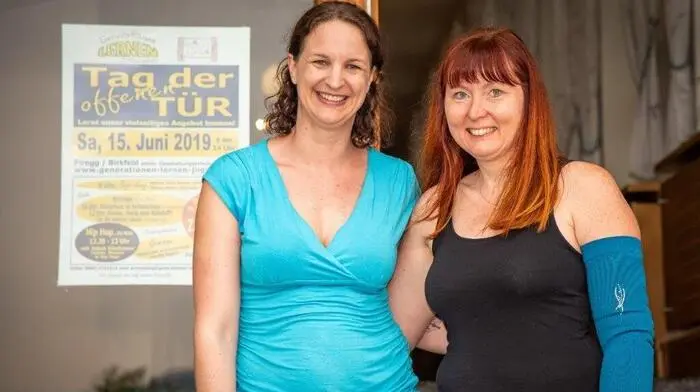Das Vorstandsteam von "Generationen lernen", Julia Kriegl und Michaela Tödling, freute sich über etliche Besucher.