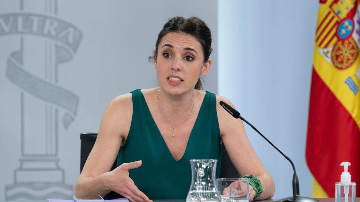 Irene Montero stellt ihren Gesetzesentwurf am Dienstag im spanischen Kabinett vor