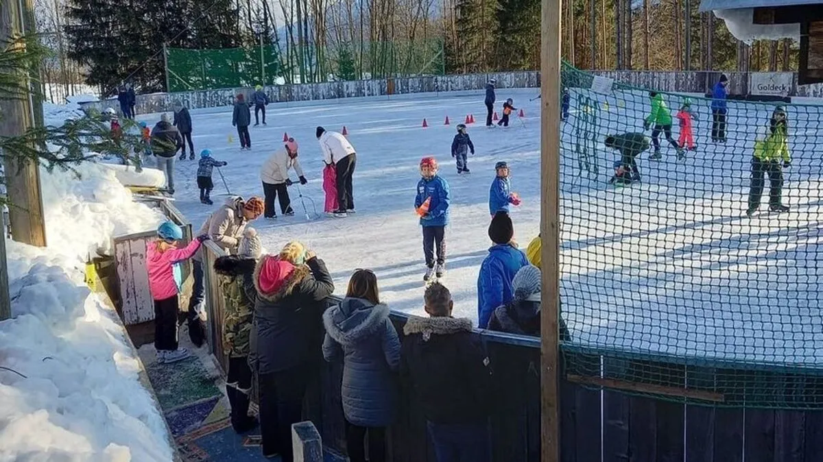 Die "Eisarena" in Göriach