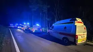 Bei dem Verkehrsunfall im Mai war ein Großaufgebot an Rettungskräften im Einsatz