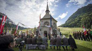 Die jährliche Gedenkfeier bei der Plöckenkapelle findet mit internationaler Beteiligung am letzten Sonntag im August statt 