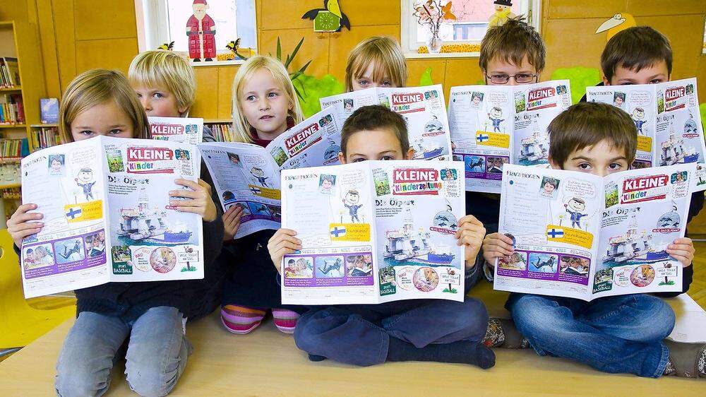 Kinder im Alter zwischen sechs und zwölf Jahren erreichen – mit der Kleinen Kinderzeitung