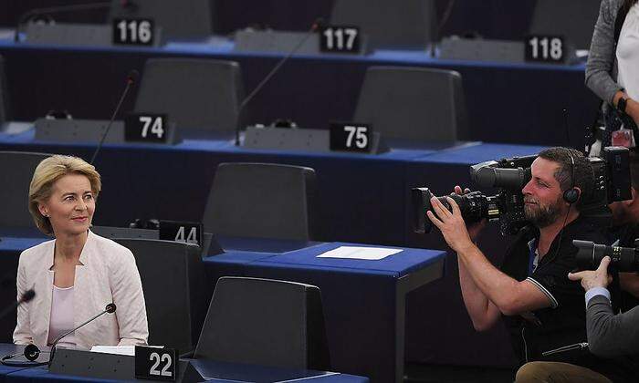 Ursula von der Leyen im EU-Parlament 