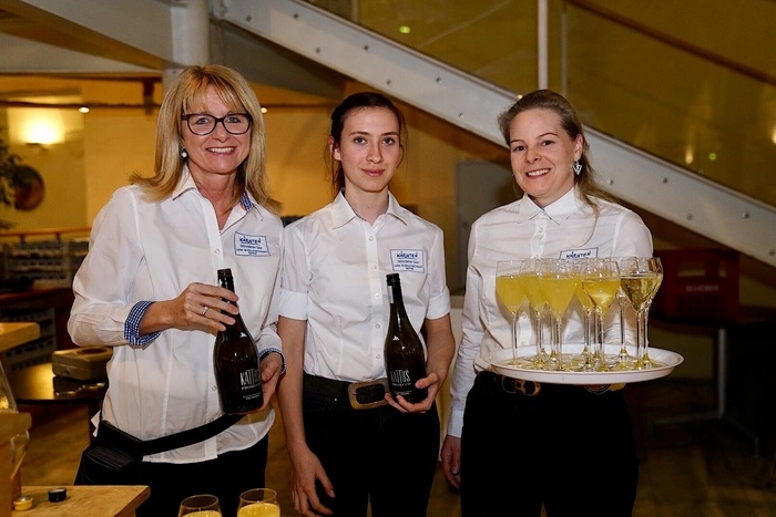 Der Sektempfang - bestens organisiert vom Tourismusverband Spittal
