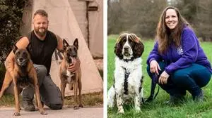 Die Hundetrainer mit Hunden | Georg Resch und Heidrun Pusch- zwei Hundetrainer mit unterschiedlichen Trainingsauffassungen